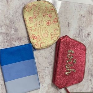 3 cosmetic bags
